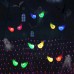 Toodour Halloween Ghost Eyes Lights, 10 LED Battery Halloween Lights with RGB Flashing Eyes, Waterproof Spooky Eyeball Halloween String Lights for Graveyard Indoor Outdoor Decorations