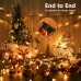Toodour Clear Christmas Lights, 33ft 100 Count Incandescent Christmas Lights, UL Certified Connectable Green Wire Mini Bulb String Lights for Home, Party, Christmas, Xmas Tree Decorations