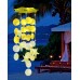Toodour Solar Wind Chimes for Outside, Shells Light Gifts for Mom Grandma Women Wife Girls, Waterproof Solar Outdoor Decorative Mobile Light for Holiday Garden Porch Yard Outdoor Decor (Warm White)