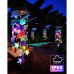 Toodour Solar Wind Chimes with Colorful Shells, Waterproof Solar Powered Outdoor Decor for Garden Patio Porch, Gifts for Mom Grandma Women