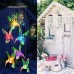 Toodour Solar Wind Chime Lights, Color Changing Hummingbird Wind Chimes, Gifts for Mom, Waterproof LED Outdoor Decorative Lights for Garden, Patio, Backyard, Window Decors