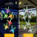 Toodour Solar Wind Chime Lights, Color Changing Hummingbird Wind Chimes, Gifts for Mom, Waterproof LED Outdoor Decorative Lights for Garden, Patio, Backyard, Window Decors