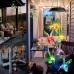 Toodour Solar Wind Chime Lights, Color Changing Hummingbird Wind Chimes, Gifts for Mom, Waterproof LED Outdoor Decorative Lights for Garden, Patio, Backyard, Window Decors