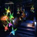 Toodour Solar Wind Chime Lights, Color Changing Hummingbird Wind Chimes, Gifts for Mom, Waterproof LED Outdoor Decorative Lights for Garden, Patio, Backyard, Window Decors