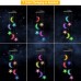 Toodour Solar Wind Chimes, Color Changing Wind Chimes Moon and Star, LED Decorative Mobile, Gift for Mom Grandma, Waterproof Outdoor Moon Star Light for Garden, Patio, Yard, Window Outdoor Decor