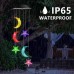 Toodour Solar Wind Chimes, Color Changing Wind Chimes Moon and Star, LED Decorative Mobile, Gift for Mom Grandma, Waterproof Outdoor Moon Star Light for Garden, Patio, Yard, Window Outdoor Decor