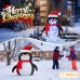 Toodour 20 Inch Christmas Lighted Penguin Outdoor, Pop-Up Penguin Decorations w/ 40 LED Lights, Battery Operated, Holiday Decor for Garden Yard