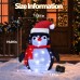 Toodour 20 Inch Christmas Lighted Penguin Outdoor, Pop-Up Penguin Decorations w/ 40 LED Lights, Battery Operated, Holiday Decor for Garden Yard