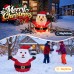 Toodour 20 Inch Christmas Lighted Santa Claus Outdoor, Pop-Up Chrsitmas Decorations w/ 40 LED Lights, Battery Operated, Holiday Decor for Garden Yard