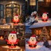 Toodour 20 Inch Christmas Lighted Santa Claus Outdoor, Pop-Up Chrsitmas Decorations w/ 40 LED Lights, Battery Operated, Holiday Decor for Garden Yard