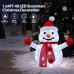 Toodour 20 Inch Christmas Lighted Snowman Outdoor, Pop-Up Snowman Decorations w/ 40 LED Lights, Battery Operated, Holiday Decor for Garden Yard