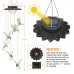 Toodour Solar Hummingbird Wind Chimes Outdoor Colors Changing Upgraded 7 LED Lights Energy Saving and Waterproof Hanging Shiny Lights for Home Patio Yard Garden Decor Great Gifts
