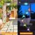 Toodour Solar Hummingbird Wind Chimes Outdoor Colors Changing Upgraded 7 LED Lights Energy Saving and Waterproof Hanging Shiny Lights for Home Patio Yard Garden Decor Great Gifts
