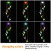 Toodour Solar Hummingbird Wind Chimes Outdoor Colors Changing Upgraded 7 LED Lights Energy Saving and Waterproof Hanging Shiny Lights for Home Patio Yard Garden Decor Great Gifts
