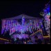 Toodour Christmas Lights Outdoor, 29.5ft 360 LED Icicle Christmas Lights with 8 Modes, 60 Drops, Plug in Fairy String Lights for Party, Holiday, Wedding Decors (Multicolor)