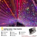 Toodour Christmas Lights Outdoor, 29.5ft 360 LED Icicle Christmas Lights with 8 Modes, 60 Drops, Plug in Fairy String Lights for Party, Holiday, Wedding Decors (Multicolor)