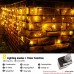 Toodour Outdoor Christmas Lights, 29.5ft 360 LED Icicle Christmas Lights with 8 Modes, 60 Drops Fairy Twinkle Lights for Holiday, Party, Wedding Decors (Warm White)