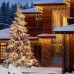 Toodour Outdoor Christmas Lights, 29.5ft 360 LED Icicle Christmas Lights with 8 Modes, 60 Drops Fairy Twinkle Lights for Holiday, Party, Wedding Decors (Warm White)