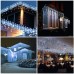 Toodour Christmas Icicle Lights, 29.5ft 360 LED Icicle Christmas Lights with 8 Modes, 60 Drops Fairy Twinkle Lights Outdoor for Holiday, Party, Wedding Decorations (White)