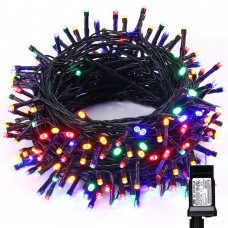 Toodour LED Christmas Lights, 72ft 200 LED String Lights with 8 Modes, Timer, Low Voltage Indoor Fairy Twinkle Lights for Christmas, Home, Garden, Party, Holiday, Xmas Tree Lights (Multicolor)