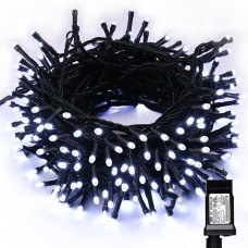 Toodour LED Christmas Lights, 72ft 200 LED String Lights with 8 Modes, Timer, Low Voltage Indoor Fairy Twinkle Lights for Christmas, Home, Garden, Party, Holiday, Xmas Tree Lights (White)