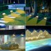 Toodour Solar Lights Outdoor, 4 Pack 49 LED Super Bright Solar Spot Lights with 2 Lighting Mode, Waterproof Solar Powered Landscape Spotlights for Garden Patio Driveway Yard Outdoor Decor, Warm White