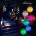 Toodour Solar String Lights, Color Changing Solar Ball Wind Chimes, LED Decorative Mobile, Waterproof Outdoor String Lights for Patio, Balcony, Bedroom, Party, Yard, Window, Garden