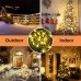 Toodour Solar Garden Lights, Dual Power Supply USB & Solar Charge String Lights, 77ft 220 LED Outdoor Garden Lights, Perfect for Indoor & Outdoor, Garden, Wedding Decorations (Warm White)