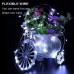 Toodour Battery Fairy Lights 8 Packs 30 LED 10ft Battery Operated String Lights, DIY Silver Wire LED String Lights for Wedding, Bedroom, Home, Party, Table, Christmas Decor (White)